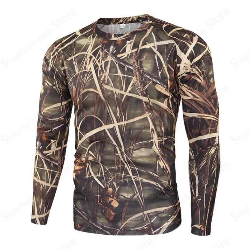 Mens Camo Long Sleeve T Shirt  - огляд і ціна Outdoor Hunting Prints
